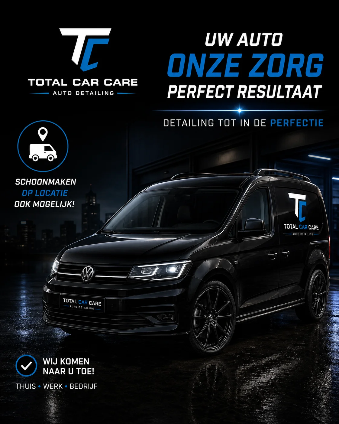 Total Car Care haal- en brengservice poster